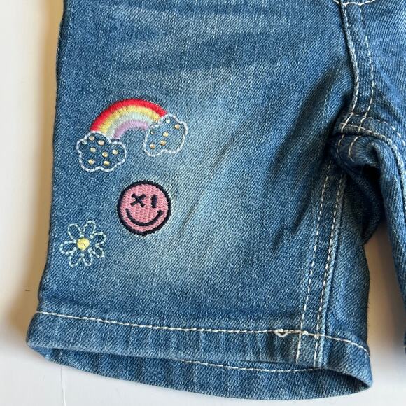 Wallflower Denim Embroidered Shorts - Picture 3 of 8